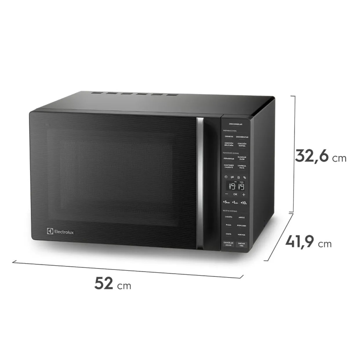 ELECTROLUX | Microondas Electrolux 31 Litros Digital Descongelamiento Asistido ME31N Negro