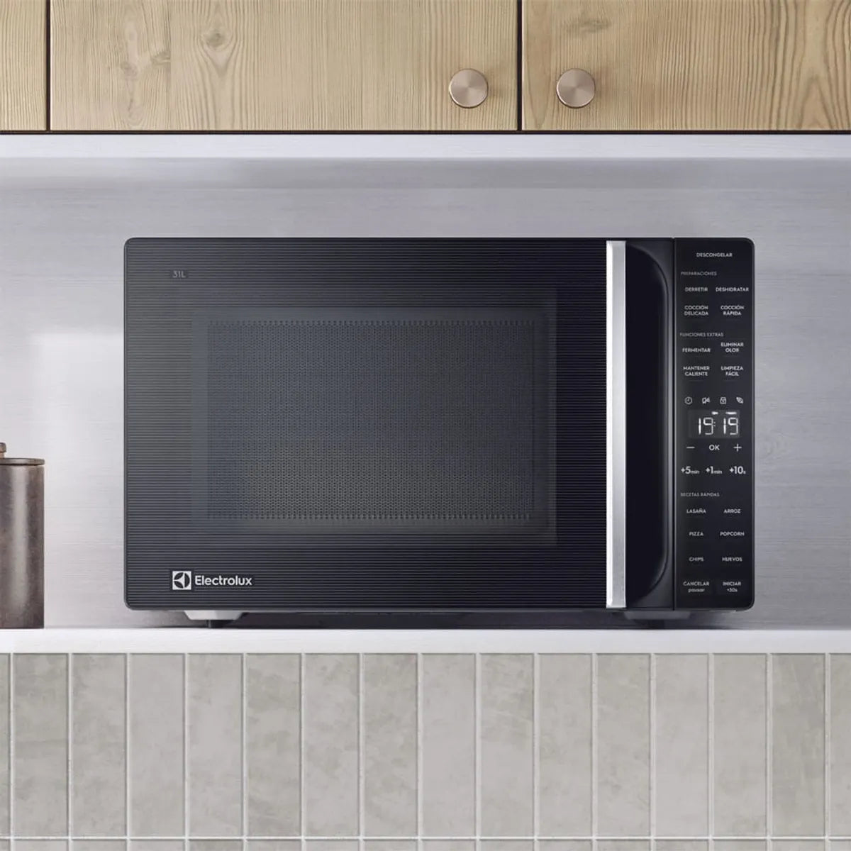 ELECTROLUX | Microondas Electrolux 31 Litros Digital Descongelamiento Asistido ME31N Negro