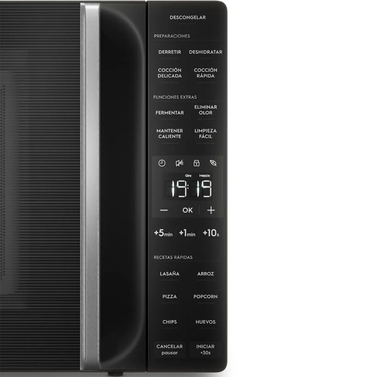 ELECTROLUX | Microondas Electrolux 31 Litros Digital Descongelamiento Asistido ME31N Negro