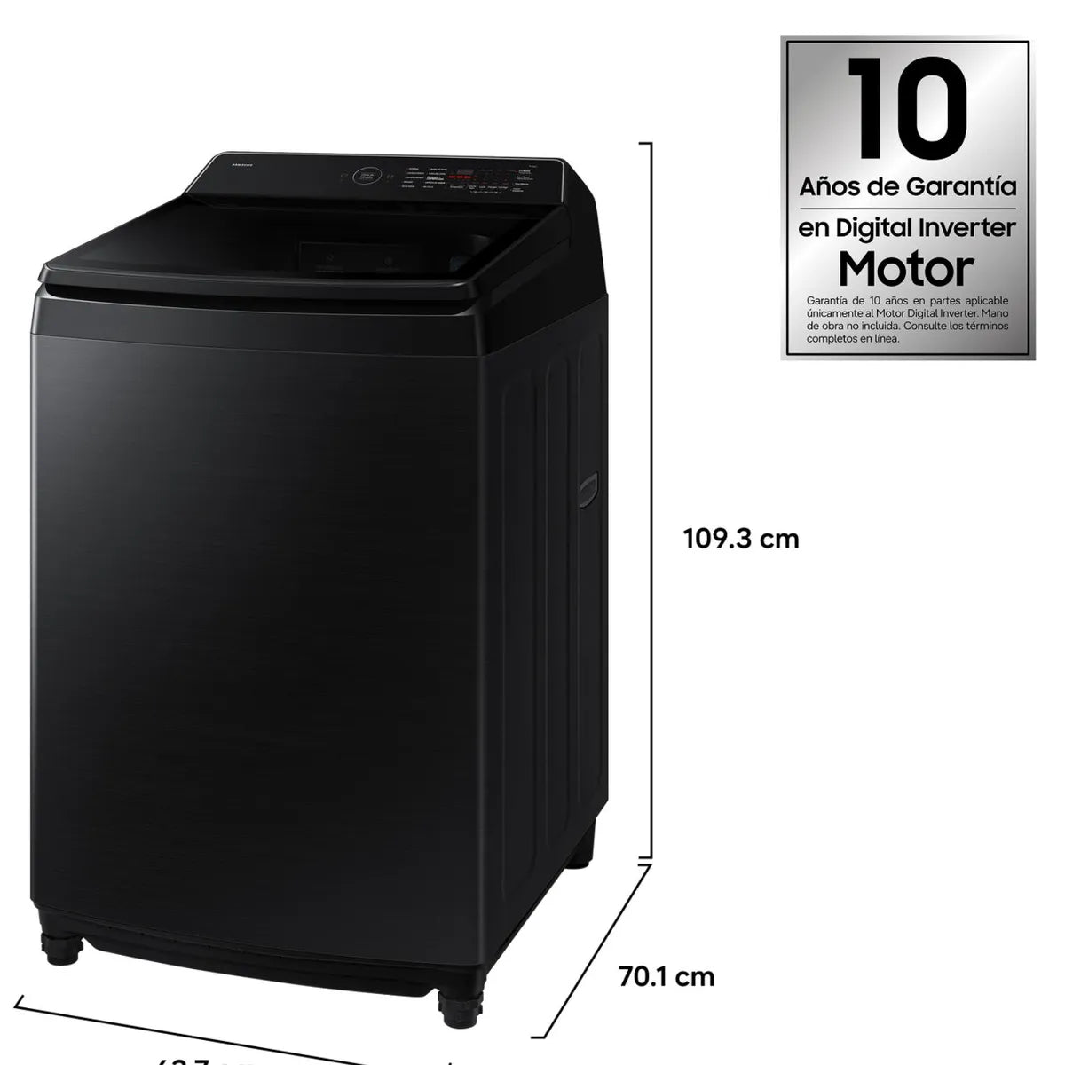SAMSUNG | Lavadora Carga Superior 21Kg Bespoke AI WA80F21S8BZS Samsung