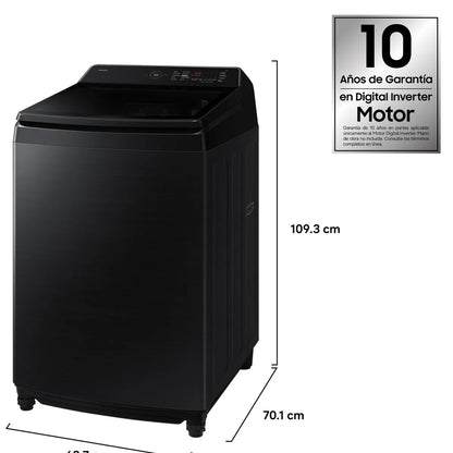 SAMSUNG | Lavadora Carga Superior 21Kg Bespoke AI WA80F21S8BZS Samsung