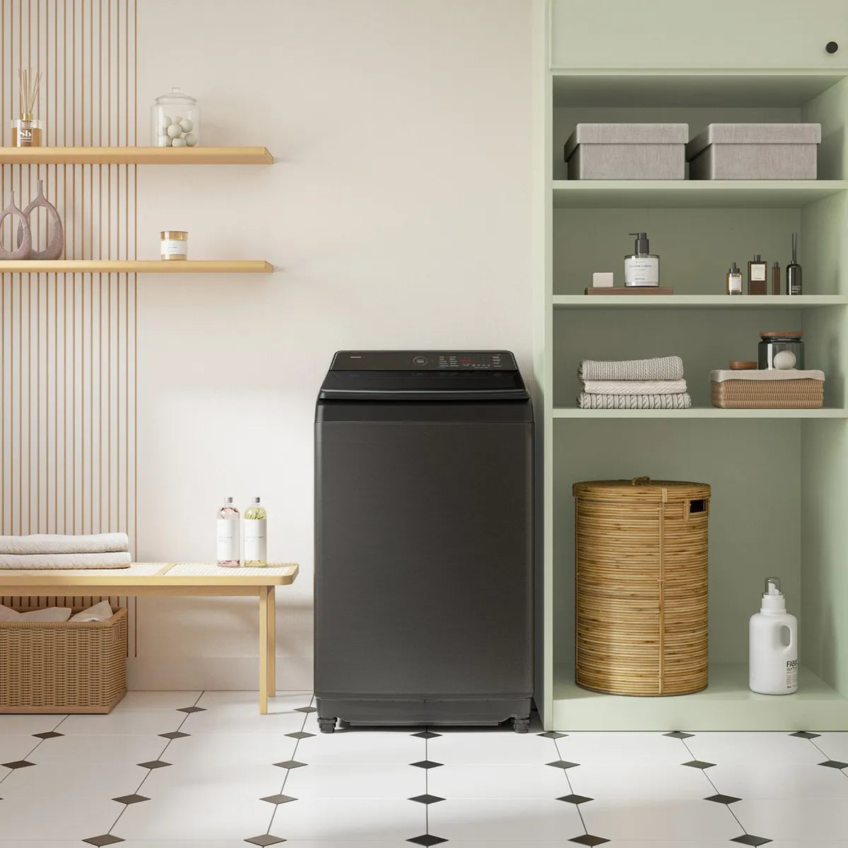 SAMSUNG | Lavadora Carga Superior 21Kg Bespoke AI WA80F21S8BZS Samsung