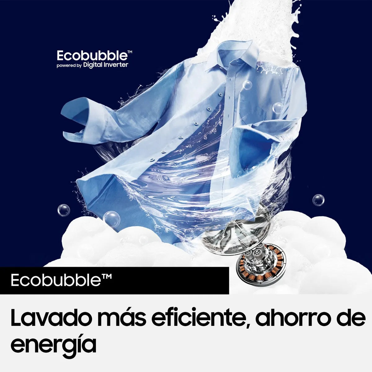 SAMSUNG | Lavadora Carga Superior 21Kg Bespoke AI WA80F21S8BZS Samsung