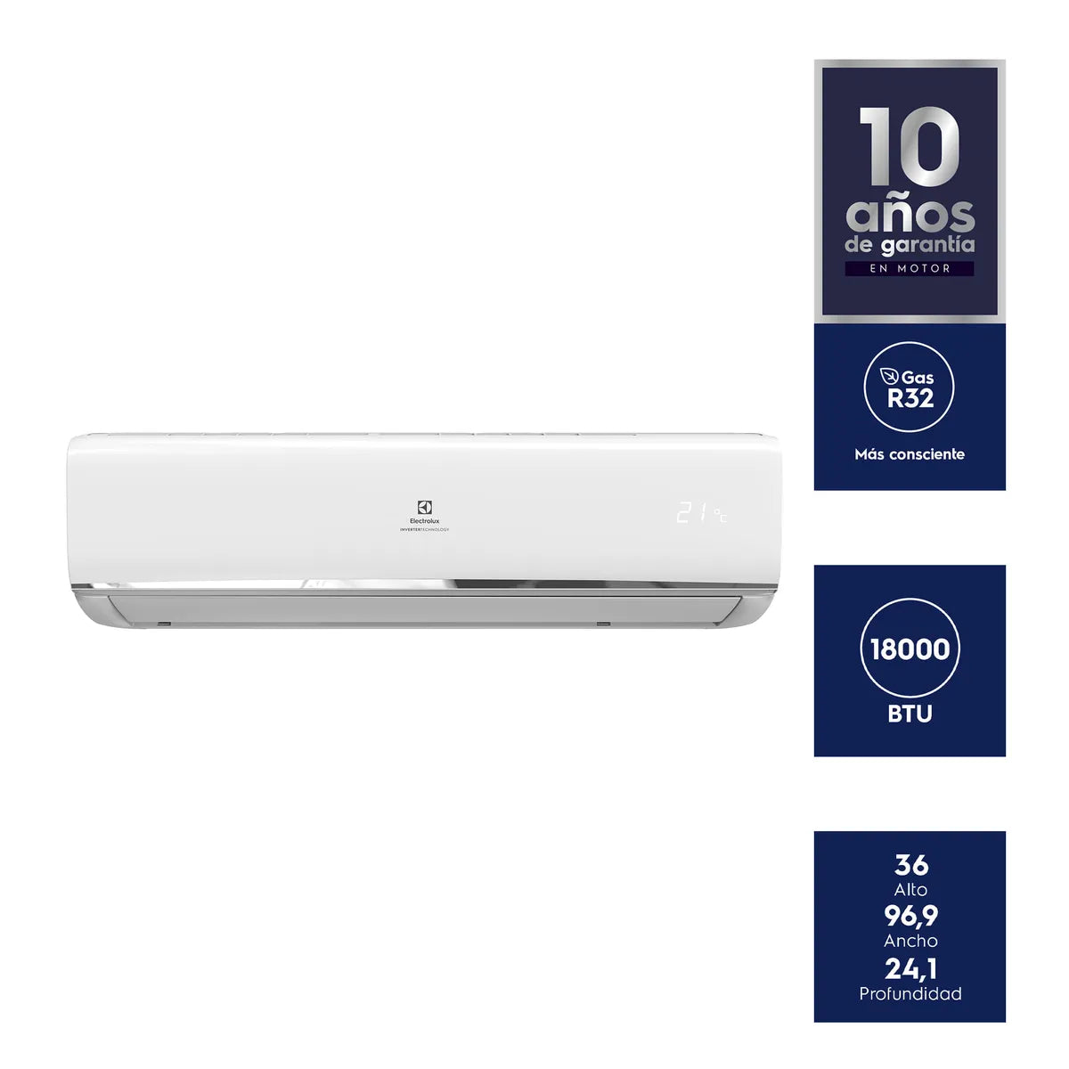 ELECTROLUX | Aire Acondicionado Split Inverter 18000 Btu Electrolux