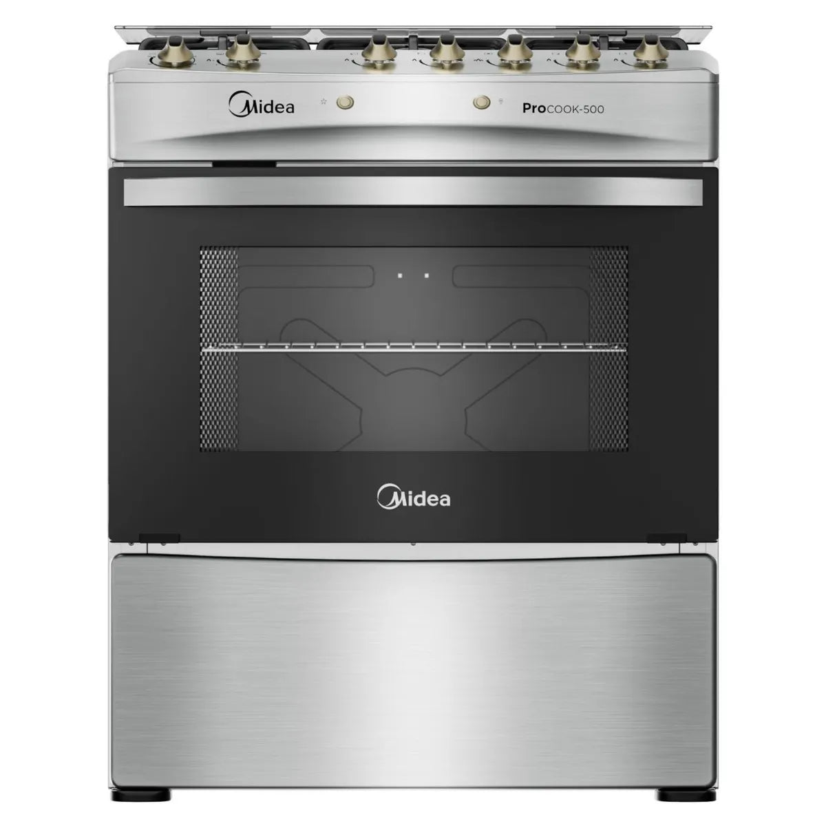 MIDEA | Cocina 5 Quemadores Horno de 97Lt Con Grill Gas Licuado Mcg-5Qpi30Ns