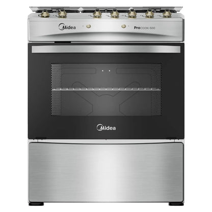 MIDEA | Cocina 5 Quemadores Horno de 97Lt Con Grill Gas Licuado Mcg-5Qpi30Ns
