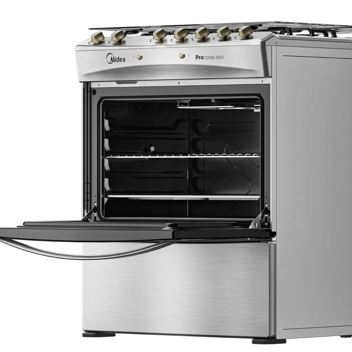MIDEA | Cocina 5 Quemadores Horno de 97Lt Con Grill Gas Licuado Mcg-5Qpi30Ns