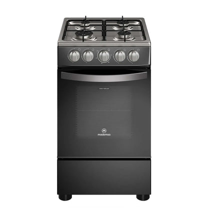 MADEMSA | Cocina a Gas 4 Platos LimpiaFácil y Parrillas Alambrón FM4IP