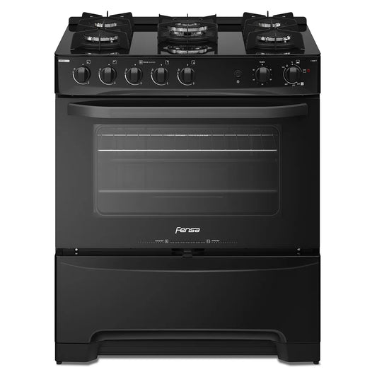 FENSA | Cocina a Gas 5 Platos Negro F 6500 T