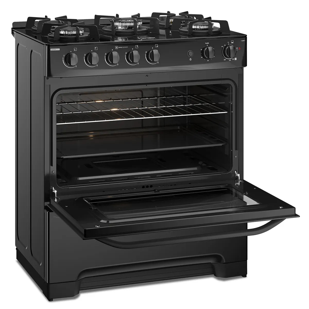 FENSA | Cocina a Gas 5 Platos Negro F 6500 T