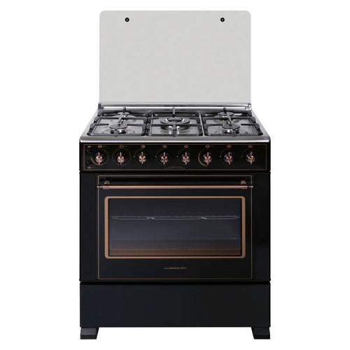 SINDELEN | Cocina Gas 5 Quemadores Horno de 83.6Lt CH-8850RD Retro Design