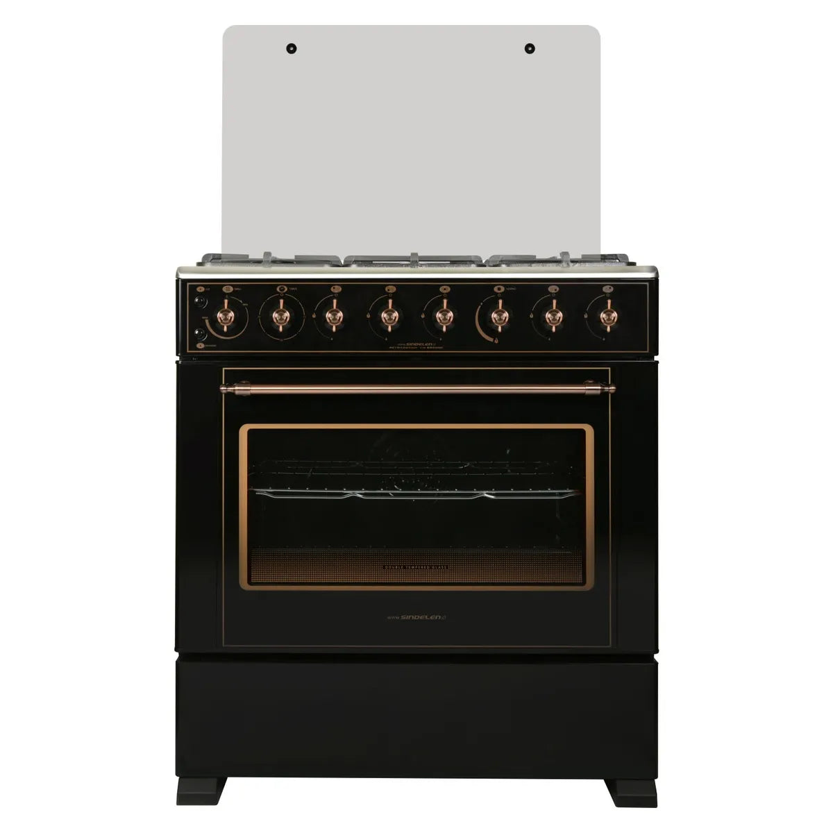 SINDELEN | Cocina Gas 5 Quemadores Horno de 83.6Lt CH-8850RD Retro Design