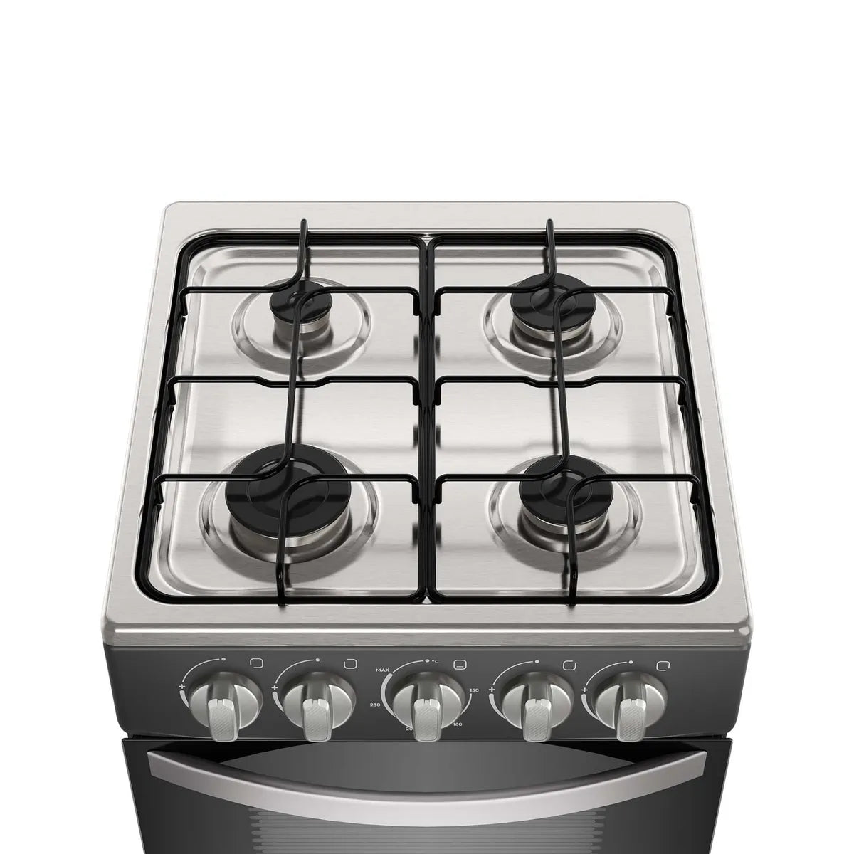 MADEMSA | Cocina a Gas 4 Platos LimpiaFácil y Parrillas Alambrón FM4IP