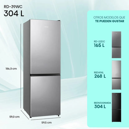 HISENSE | Refrigerador Bottom Freezer 304 Litros No Frost RD-39WC Hisense