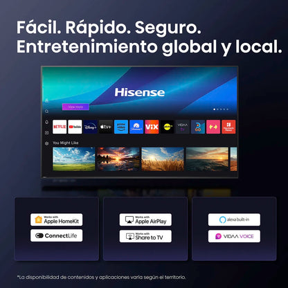 HISENSE | Smart Tv 55" QLED 4K UHD 55Q6QV Hisens
