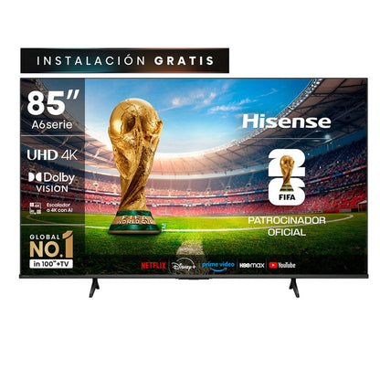HISENSE | SMART TV 85 4K UHD 85A6NV