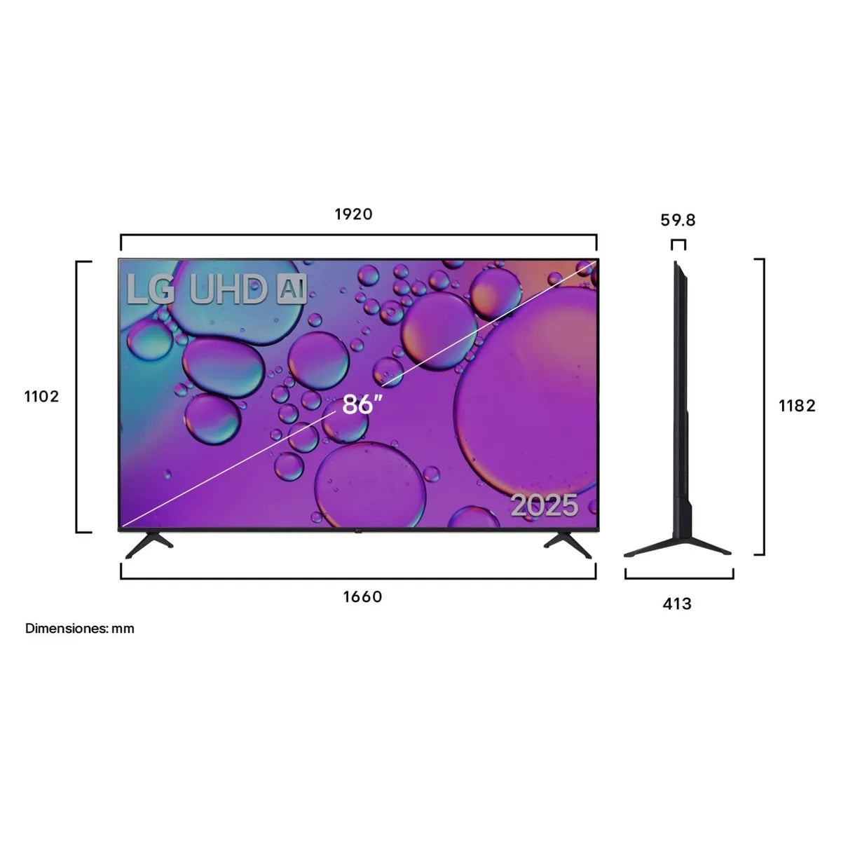 LG | Smart TV 86" AI UHD 8050 2025 LG