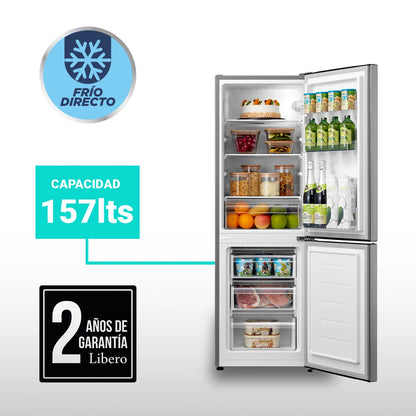 LIBERO | REFRIGERADOR BOTTOM FREEZER FRIO DIRECTO 157 LTS LRB-180DFI