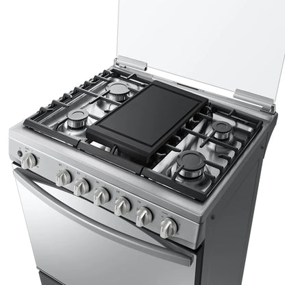 SAMSUNG | Cocina 5 Quemadores Nx52A7422Cs Zs 115L Acero Inox