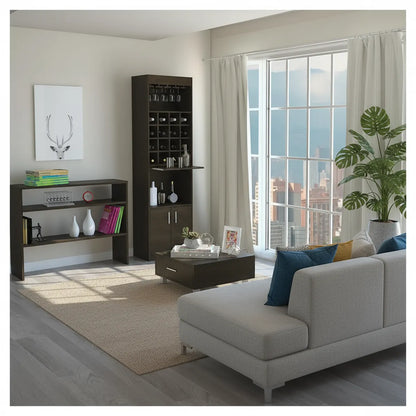 TUHOME | Combo Mueble De Bar + Arrimo + Mesa De Centro Madera Wengué