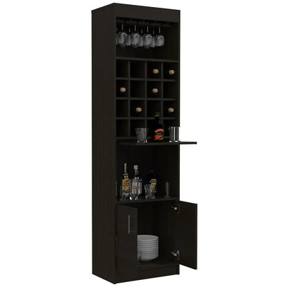 TUHOME | Combo Mueble De Bar + Arrimo + Mesa De Centro Madera Wengué