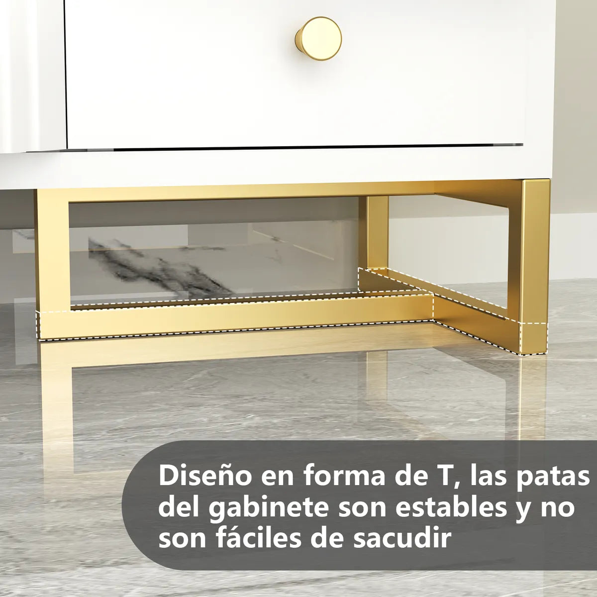 AIZO | Mueble Para TV 140x30x40cm Con 2 Puertas y 4 Cajones Melamina