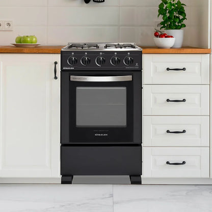 SINDELEN | Cocina a Gas Acero Inoxidable Horno de 54Lt Ch-5050Ng 4 Quemadores