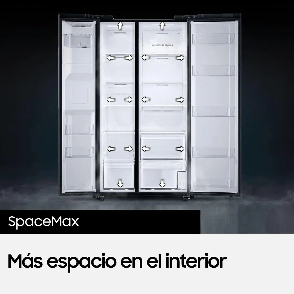 SAMSUNG | Refrigerador Side by Side de 602 L con Space Max Samsung